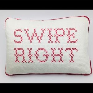 Throw Pillow Swipe Right twelveNYC 13" x 9"
